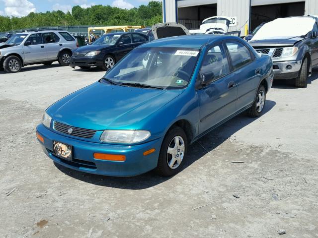 JM1BA1418S0112627 - 1995 MAZDA PROTEGE DX TURQUOISE photo 2