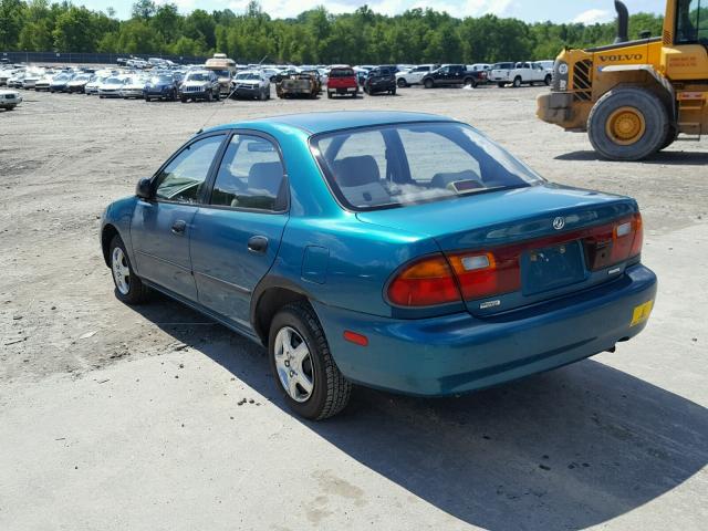 JM1BA1418S0112627 - 1995 MAZDA PROTEGE DX TURQUOISE photo 3