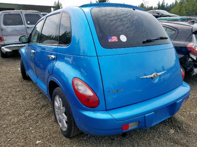 3A8FY58BX8T155006 - 2008 CHRYSLER PT CRUISER BLUE photo 3