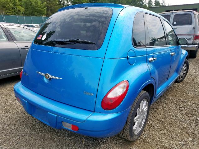 3A8FY58BX8T155006 - 2008 CHRYSLER PT CRUISER BLUE photo 4