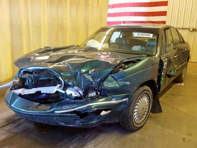 1G4HR52K9VH472125 - 1997 BUICK LESABRE LI GREEN photo 2