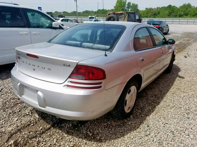 1B3EL46X35N529933 - 2005 DODGE STRATUS SE SILVER photo 4