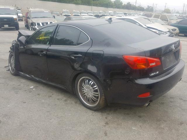 JTHBK262172050894 - 2007 LEXUS IS 250 BLACK photo 3