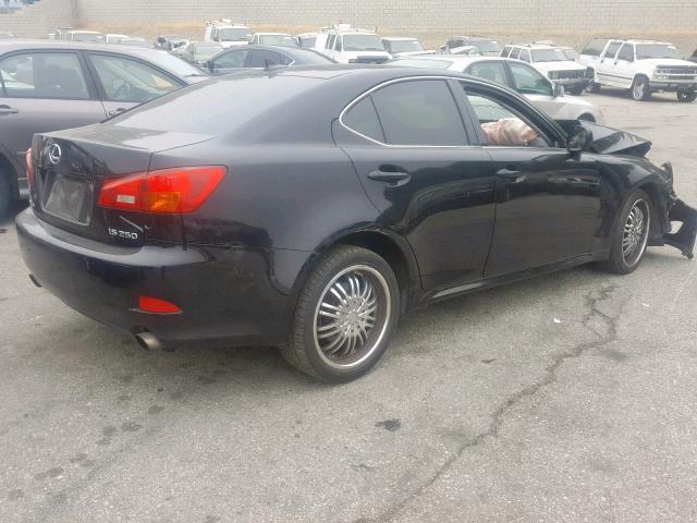 JTHBK262172050894 - 2007 LEXUS IS 250 BLACK photo 4