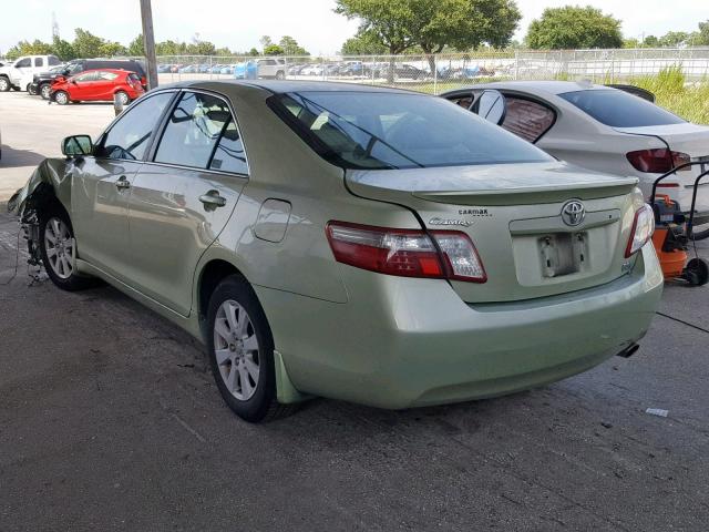 4T1BB46K48U058003 - 2008 TOYOTA CAMRY HYBR GREEN photo 3