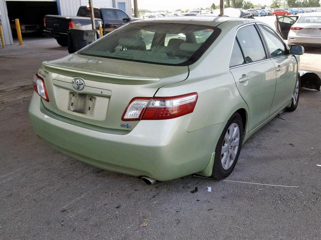 4T1BB46K48U058003 - 2008 TOYOTA CAMRY HYBR GREEN photo 4