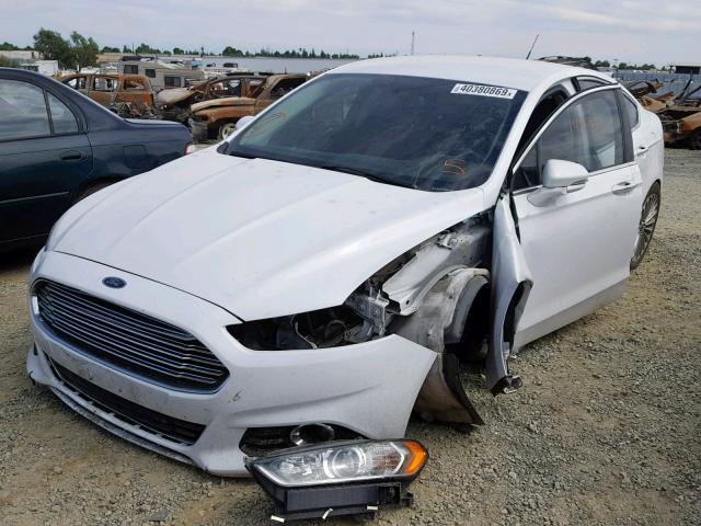 3FA6P0K90ER178747 - 2014 FORD FUSION TIT WHITE photo 2