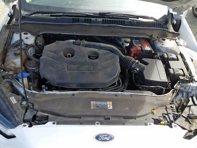 3FA6P0K90ER178747 - 2014 FORD FUSION TIT WHITE photo 7