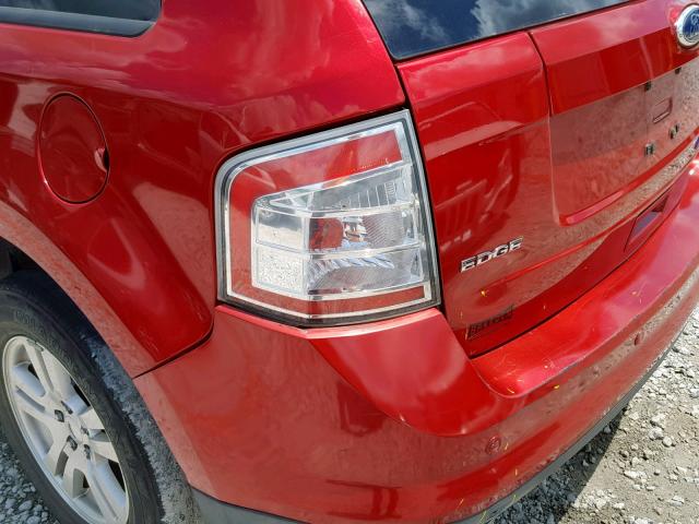 2FMDK3GCXABB40436 - 2010 FORD EDGE SE MAROON photo 9