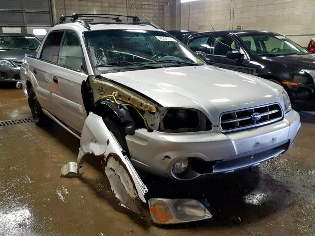 4S4BT62C637115171 - 2003 SUBARU BAJA SPORT SILVER photo 1