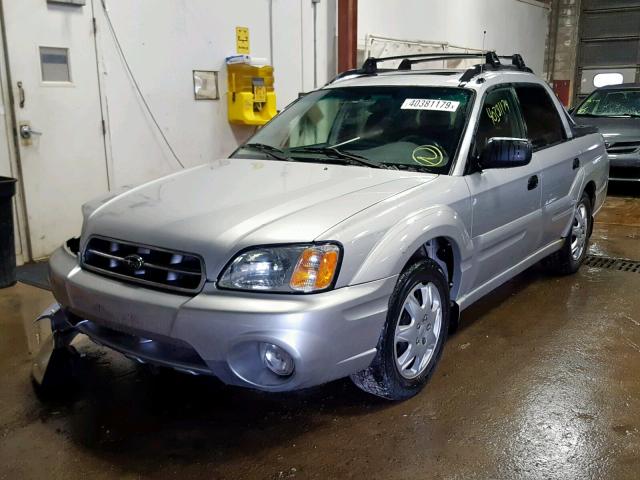 4S4BT62C637115171 - 2003 SUBARU BAJA SPORT SILVER photo 2