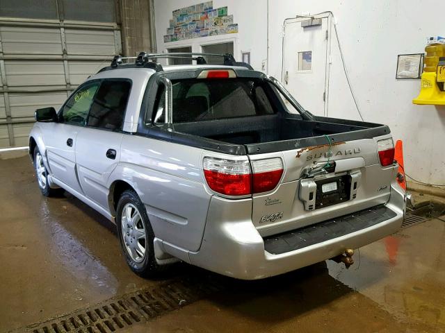 4S4BT62C637115171 - 2003 SUBARU BAJA SPORT SILVER photo 3