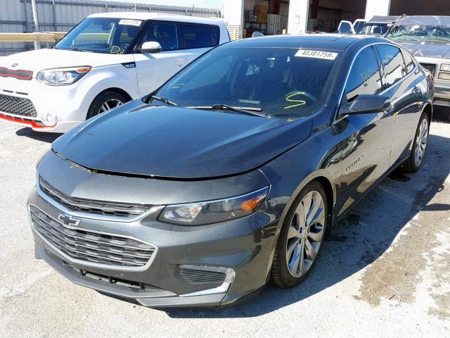 1G1ZH5SX7HF162183 - 2017 CHEVROLET MALIBU PRE CHARCOAL photo 2