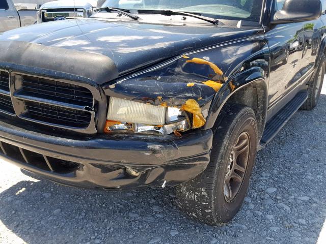 1D4HS38N63F521842 - 2003 DODGE DURANGO SP BLACK photo 9