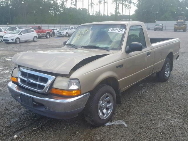 1FTYR10C9YPB96645 - 2000 FORD RANGER TAN photo 2