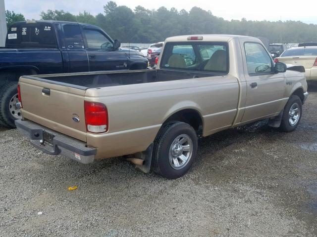 1FTYR10C9YPB96645 - 2000 FORD RANGER TAN photo 4