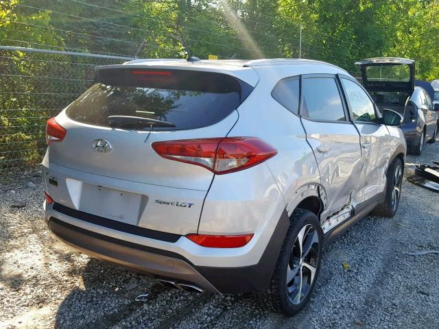 KM8J33A21GU181041 - 2016 HYUNDAI TUCSON LIM SILVER photo 4