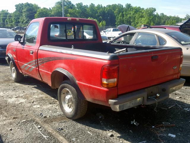 1FTCR10X6STA61361 - 1995 FORD RANGER RED photo 3