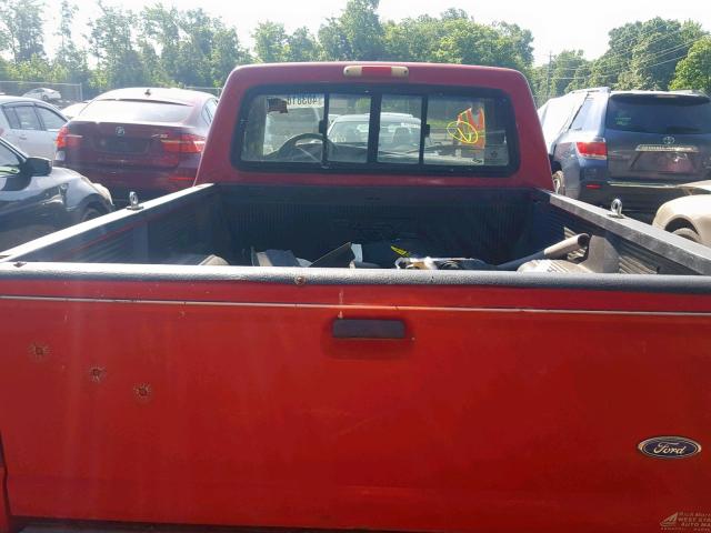 1FTCR10X6STA61361 - 1995 FORD RANGER RED photo 6