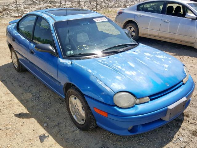 3B3ES47Y4XT529064 - 1999 DODGE NEON HIGHL BLUE photo 1