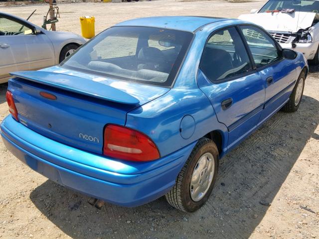 3B3ES47Y4XT529064 - 1999 DODGE NEON HIGHL BLUE photo 4