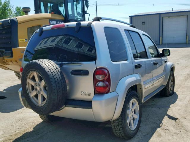 1J4GL58K85W564552 - 2005 JEEP LIBERTY LI SILVER photo 4