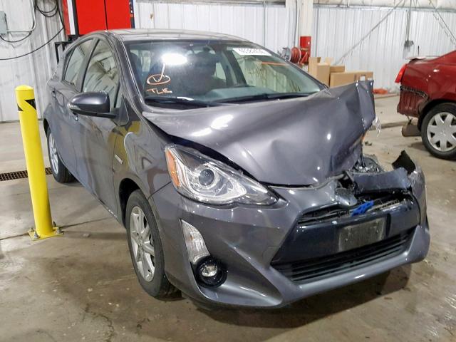 JTDKDTB30F1088007 - 2015 TOYOTA PRIUS C GRAY photo 1