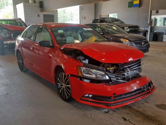 3VWD17AJ5GM296104 - 2016 VOLKSWAGEN JETTA SPOR RED photo 1