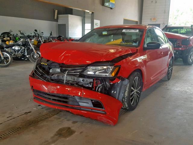 3VWD17AJ5GM296104 - 2016 VOLKSWAGEN JETTA SPOR RED photo 2