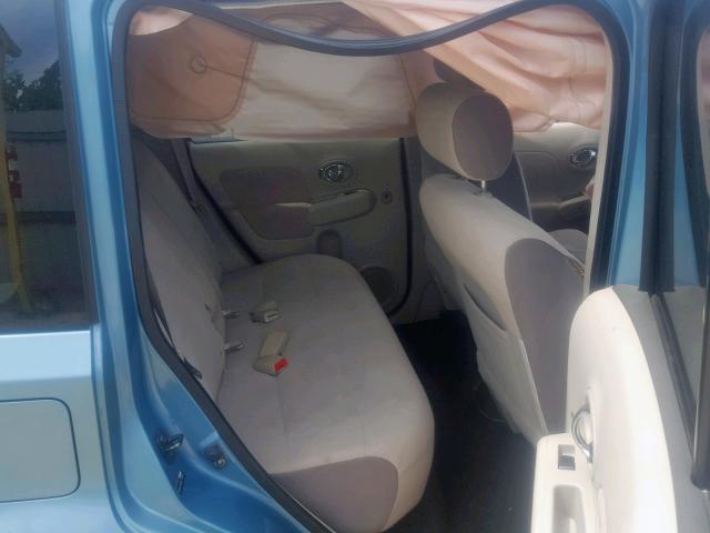 JN8AZ2KR6AT159420 - 2010 NISSAN CUBE BASE BLUE photo 6