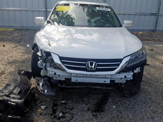 1HGCR2F84DA080593 - 2013 HONDA ACCORD EXL WHITE photo 9