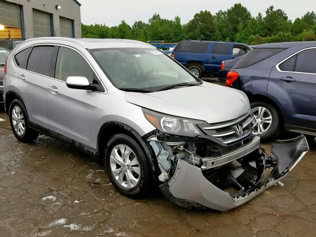 JHLRM4H78CC019678 - 2012 HONDA CR-V EXL SILVER photo 1