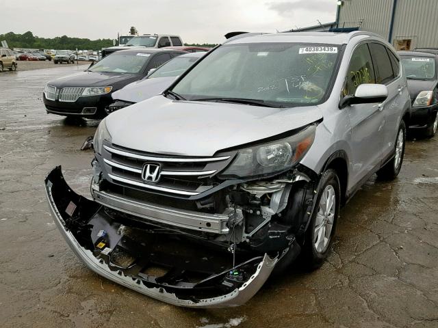 JHLRM4H78CC019678 - 2012 HONDA CR-V EXL SILVER photo 2