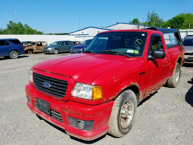 1FTYR10U15PA53189 - 2005 FORD RANGER RED photo 2