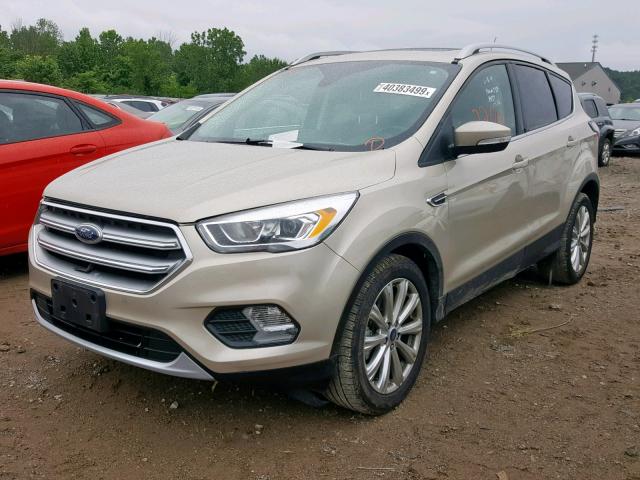 1FMCU0J9XHUD86537 - 2017 FORD ESCAPE TIT GOLD photo 2