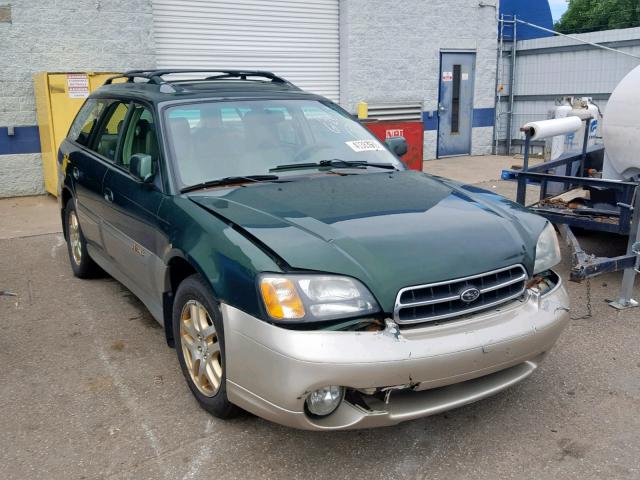 4S3BH686817670840 - 2001 SUBARU LEGACY OUT GREEN photo 1