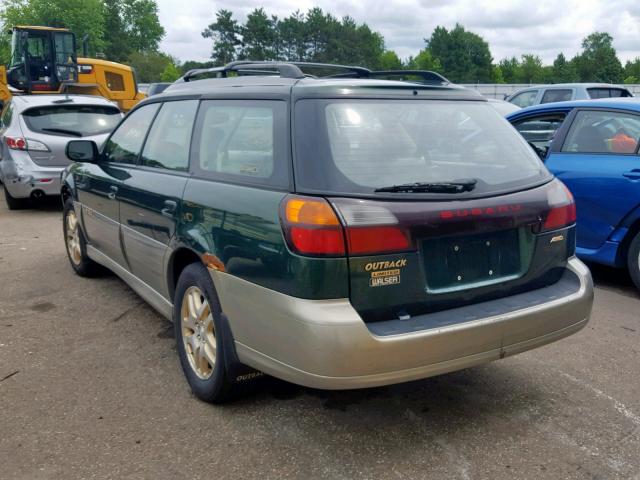 4S3BH686817670840 - 2001 SUBARU LEGACY OUT GREEN photo 3