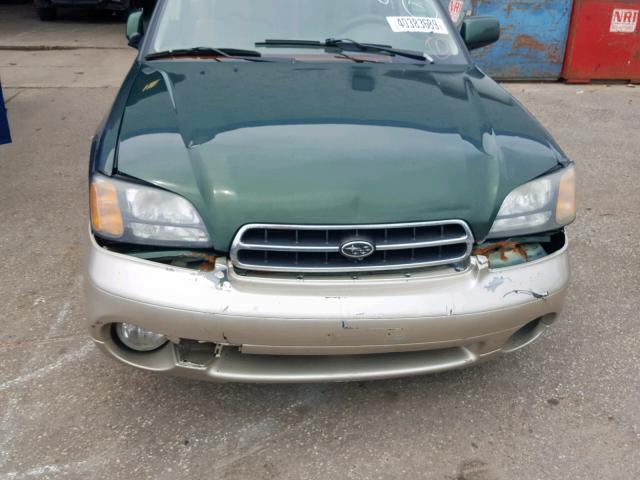 4S3BH686817670840 - 2001 SUBARU LEGACY OUT GREEN photo 9