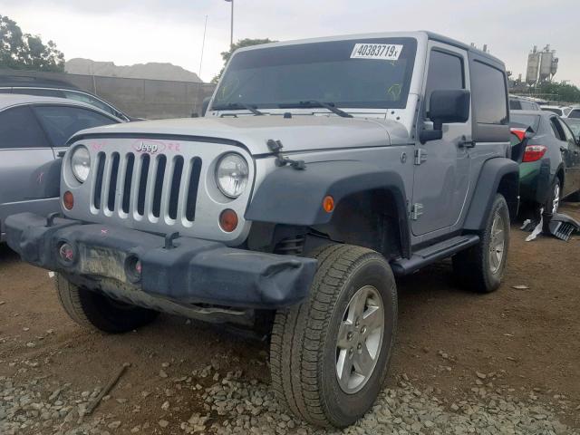 1J4AA2D12BL617766 - 2011 JEEP WRANGLER S SILVER photo 2