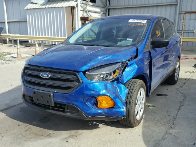 1FMCU0F75JUC69946 - 2018 FORD ESCAPE S BLUE photo 2