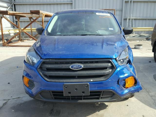 1FMCU0F75JUC69946 - 2018 FORD ESCAPE S BLUE photo 9