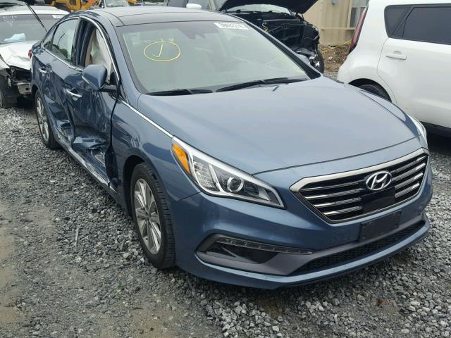 5NPE34AF4GH290800 - 2016 HYUNDAI SONATA SPO BLUE photo 1