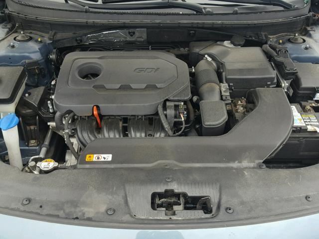 5NPE34AF4GH290800 - 2016 HYUNDAI SONATA SPO BLUE photo 7