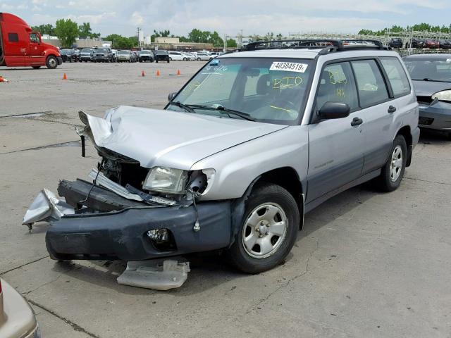 JF1SF63592H742621 - 2002 SUBARU FORESTER L SILVER photo 2