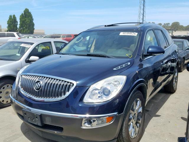 5GAKVDED5CJ280043 - 2012 BUICK ENCLAVE BLUE photo 2