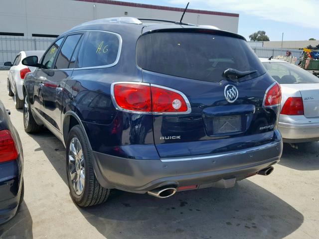 5GAKVDED5CJ280043 - 2012 BUICK ENCLAVE BLUE photo 3