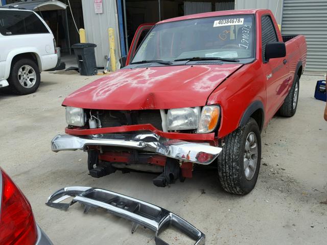 1N6DD21S7WC323631 - 1998 NISSAN FRONTIER X RED photo 2