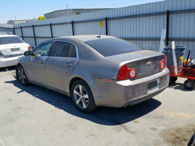 1G1ZC5E15BF186768 - 2011 CHEVROLET MALIBU 1LT 银色 照片 3