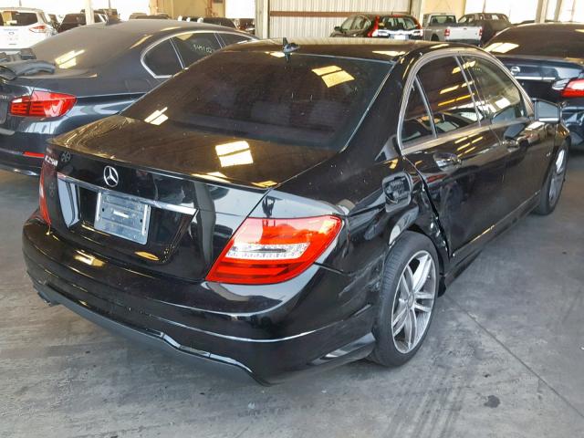 WDDGF4HB9CR222648 - 2012 MERCEDES-BENZ C 250 BLACK photo 4