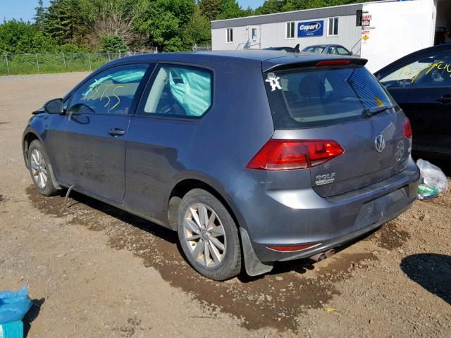 3VW817AU4GM002266 - 2016 VOLKSWAGEN GOLF BASE 灰色 照片 3